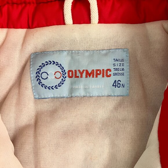 French Vintage 70s 80s Olympic One Piece Ski Suit  France Color block Retro - Picture 2 of 15